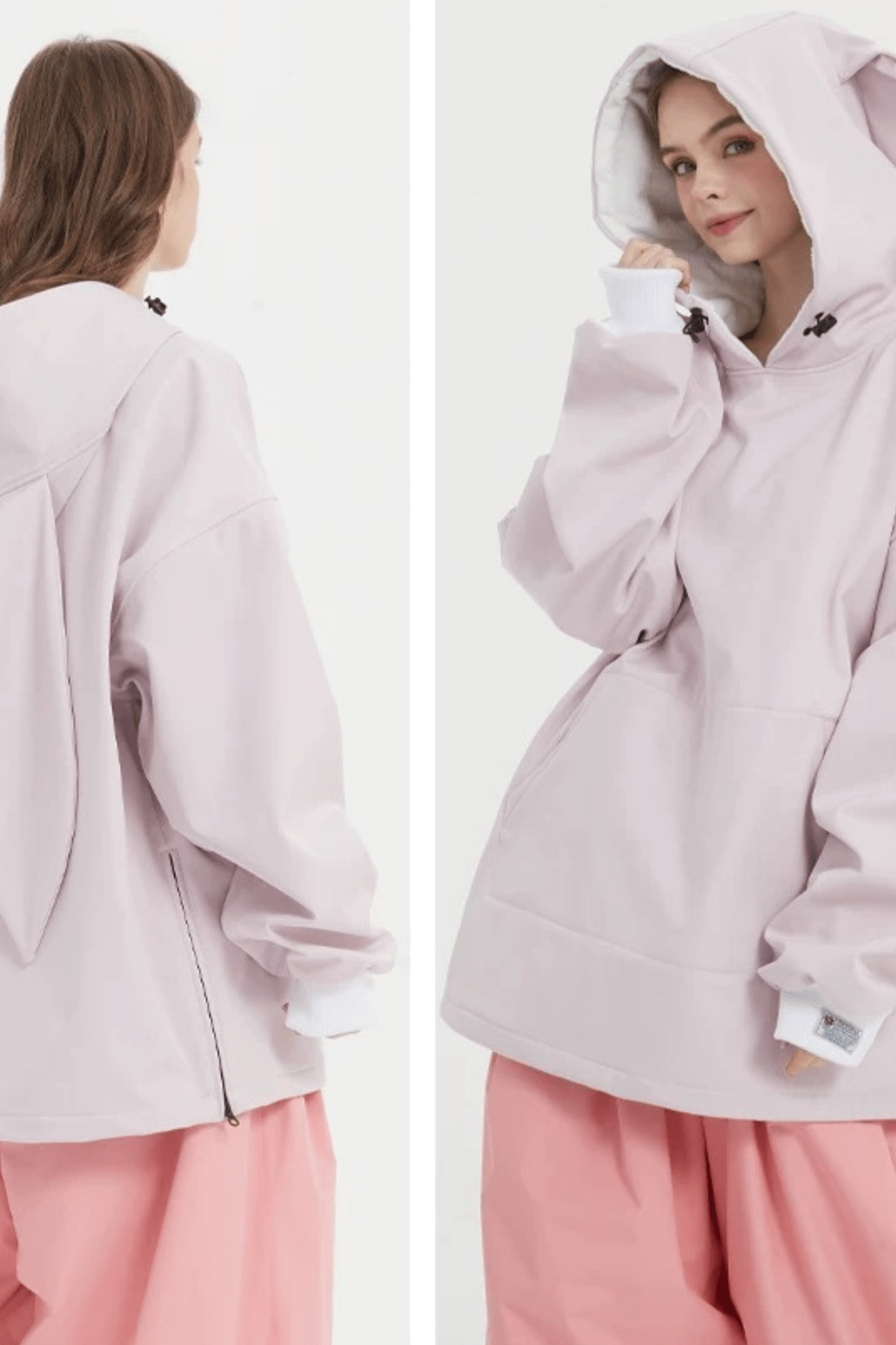 DOOREK Bunny Ear Ski Snowboard Waterproof Hoodie
