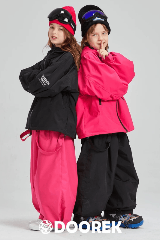 DOOREK Kids 3L Waterproof Ski Snowboard Jacket and Pants Set
