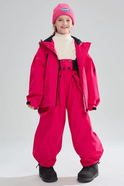 DOOREK Kids 3L Waterproof Ski Snowboard Jacket and Pants Set