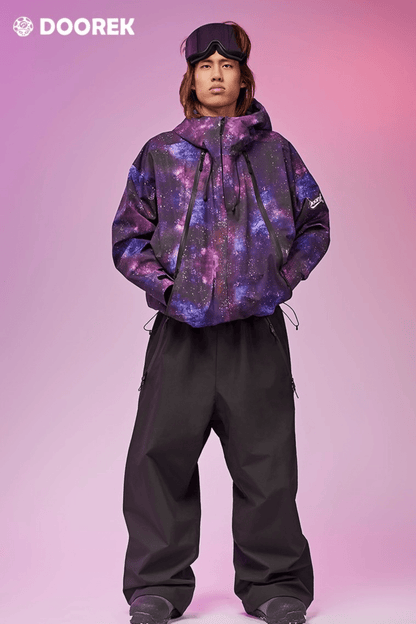 DOOREK Unisex 3L Cosmic Hardshell Snow Jacket and Pants Set