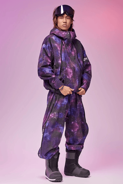 DOOREK Unisex 3L Cosmic Hardshell Snow Jacket and Pants Set