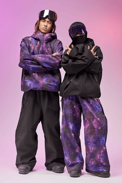 DOOREK Unisex 3L Cosmic Hardshell Snow Jacket and Pants Set