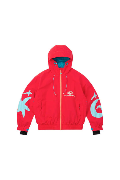 OddyEddy Eclipse Red Ski & Snowboard Jacket product-only or alternate product view