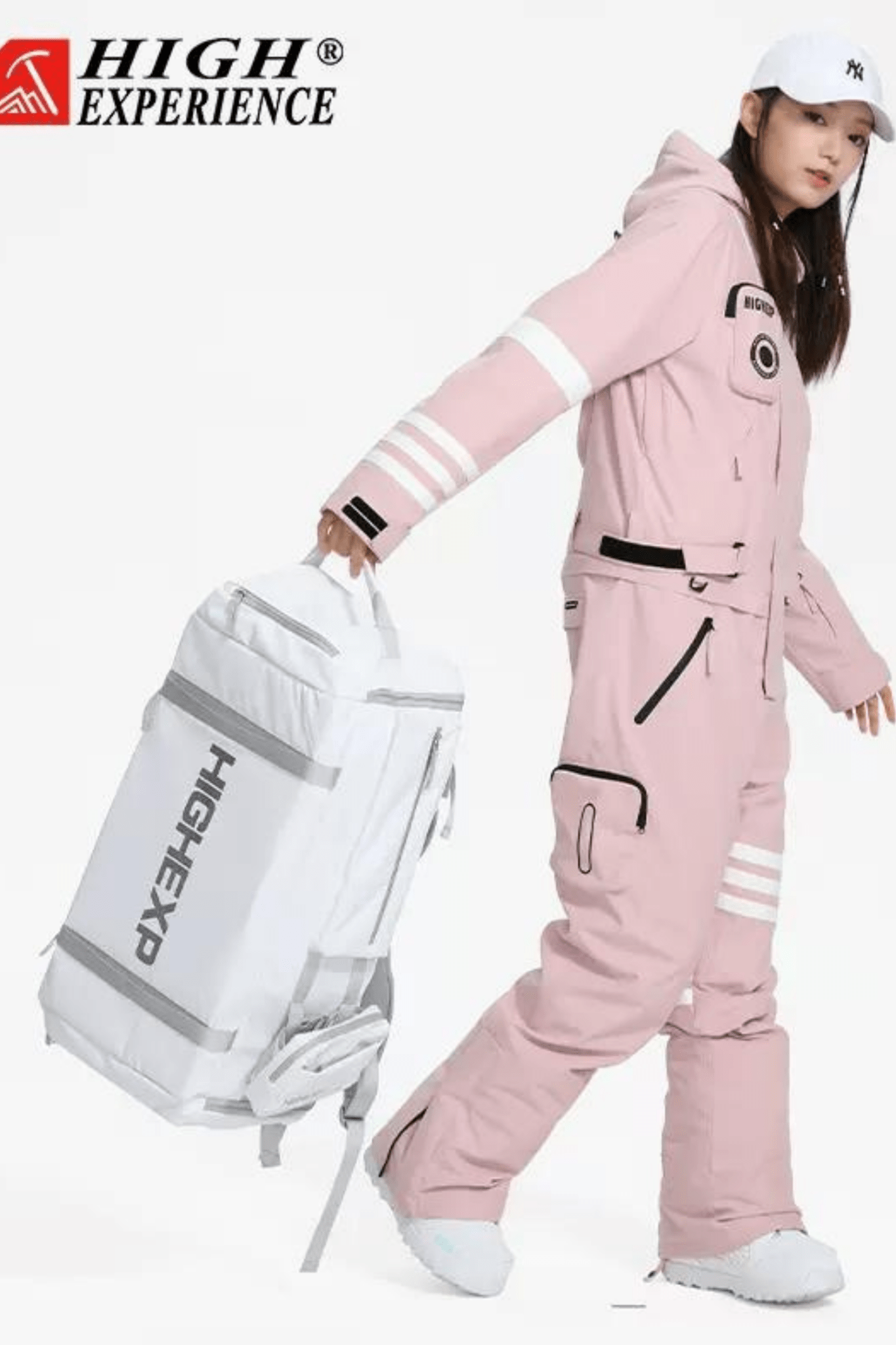 HIGH EXPERIENCE Winter Snowboard Backpack White