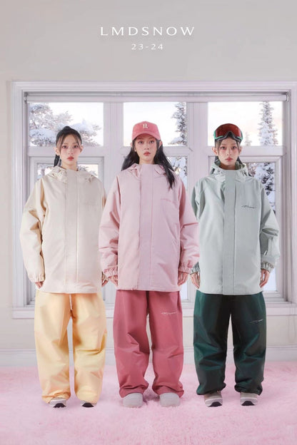 LMDSNOW Women's Classic Snowboard Jacket and Pants Set