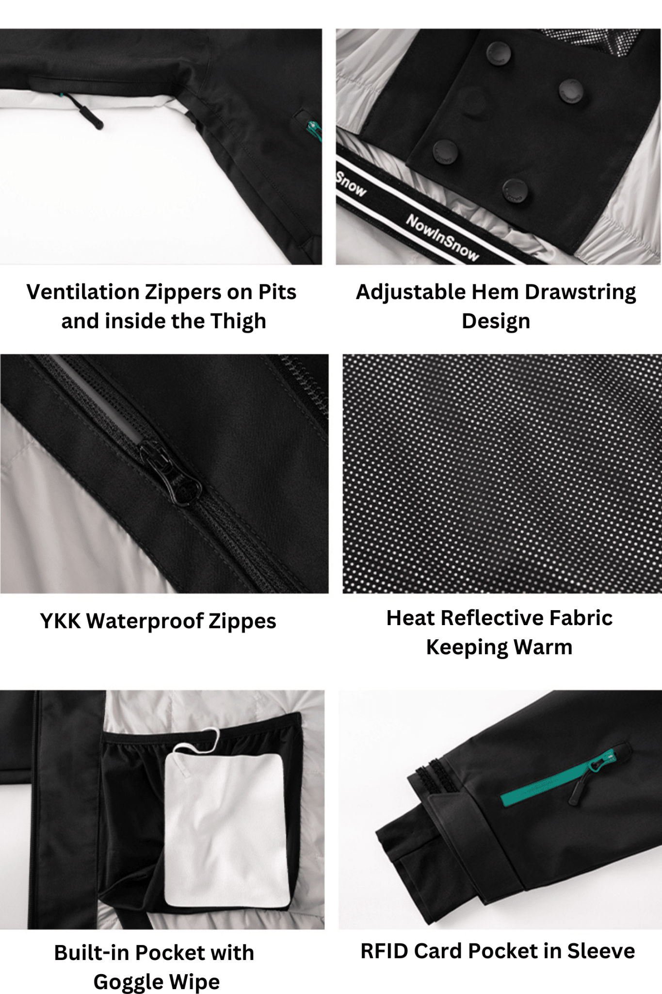 NIS 24/25 CLASSIC 2L Ski Snowboard Jacket and Pants Set