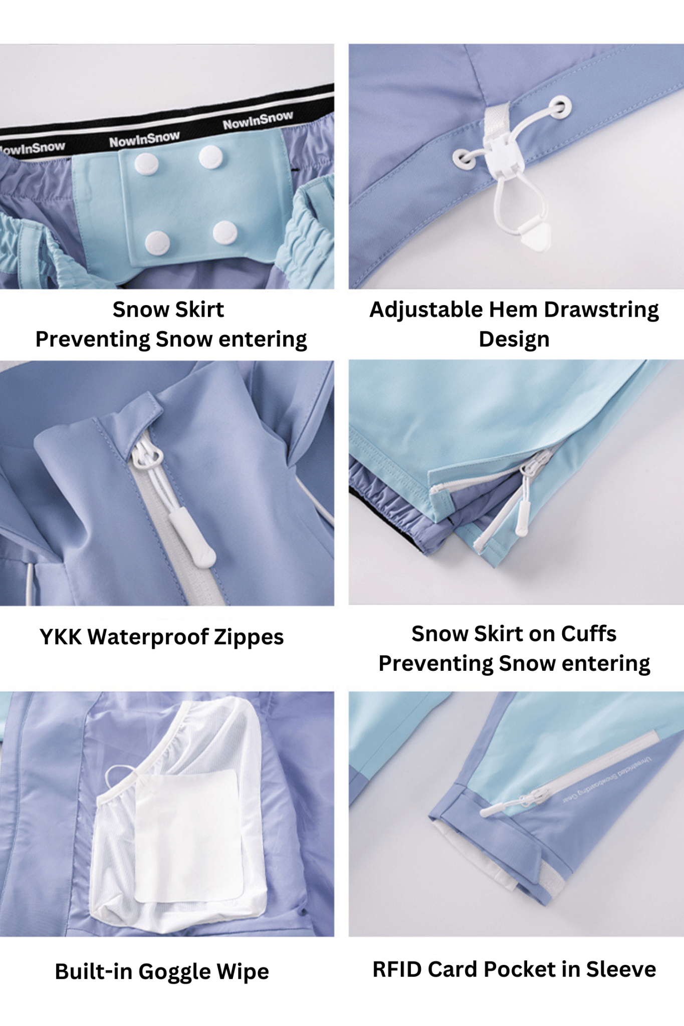 NIS 24/25 CLASSIC 3L Ski Snowboard Jacket and Pants Set