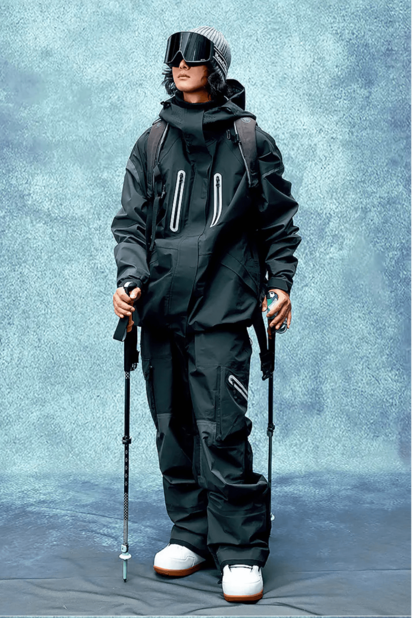 NIS SuperB 3L Ski Snowboard Jacket and Pants Set Black