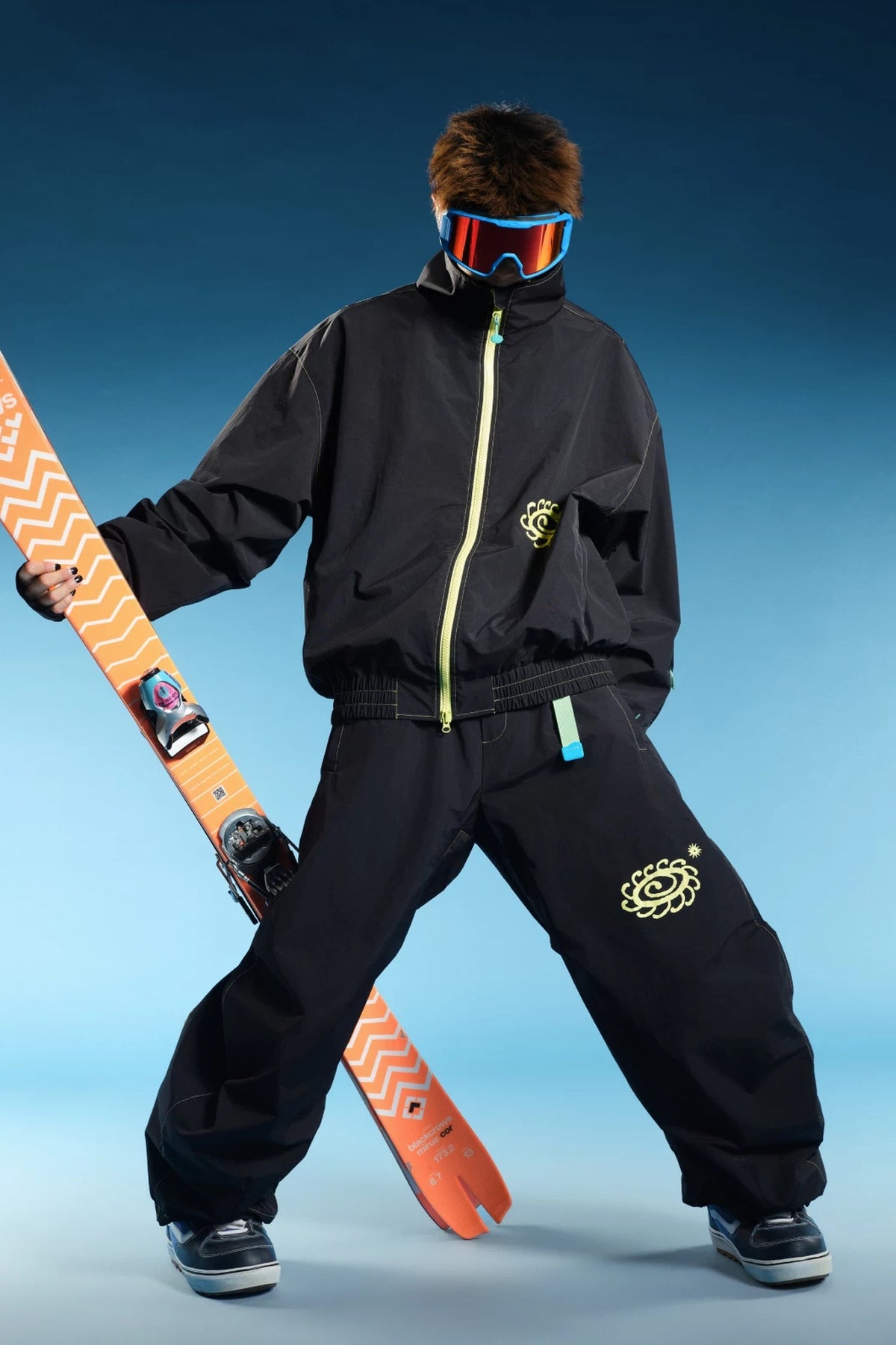OddyEddy Luna Black snowboard pants ski lifestyle styling