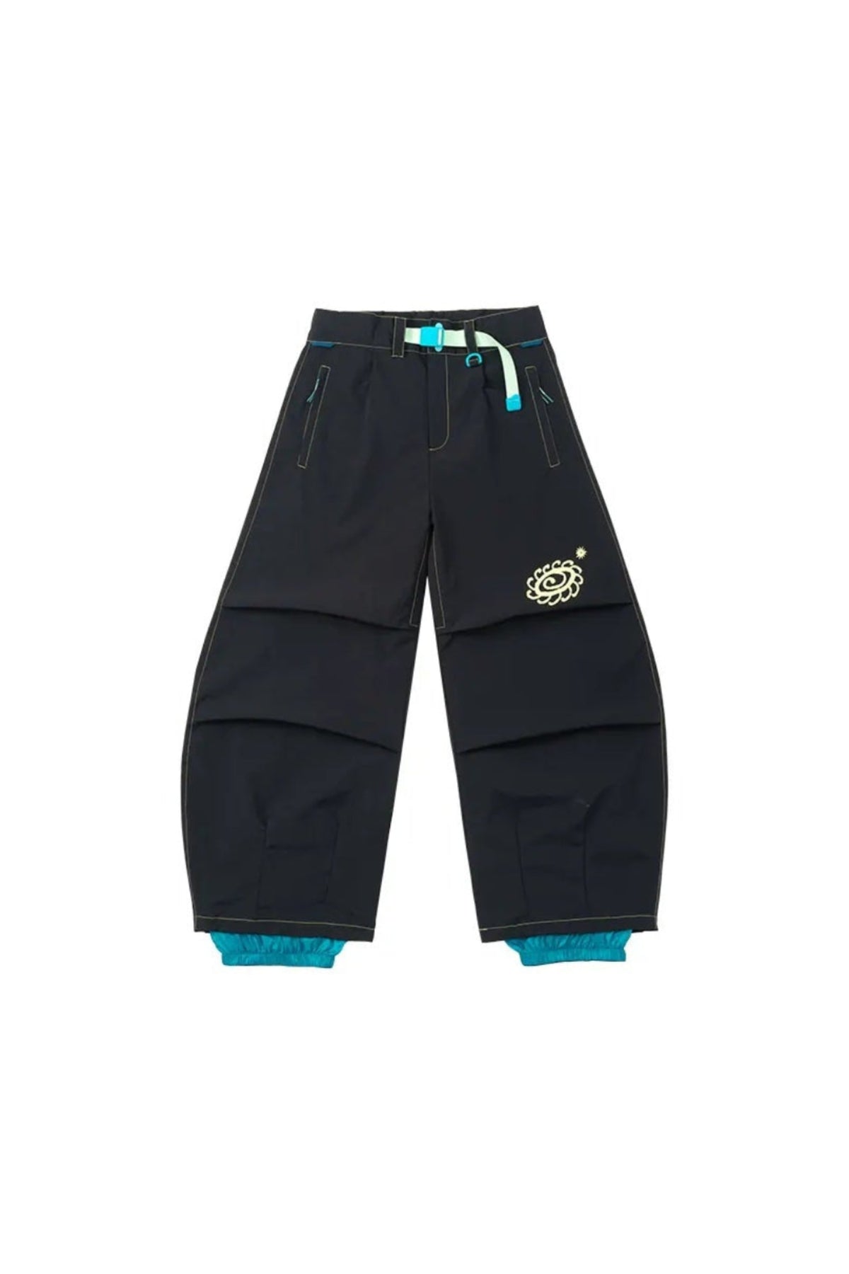 OddyEddy Luna Black baggy snowboard pants product view