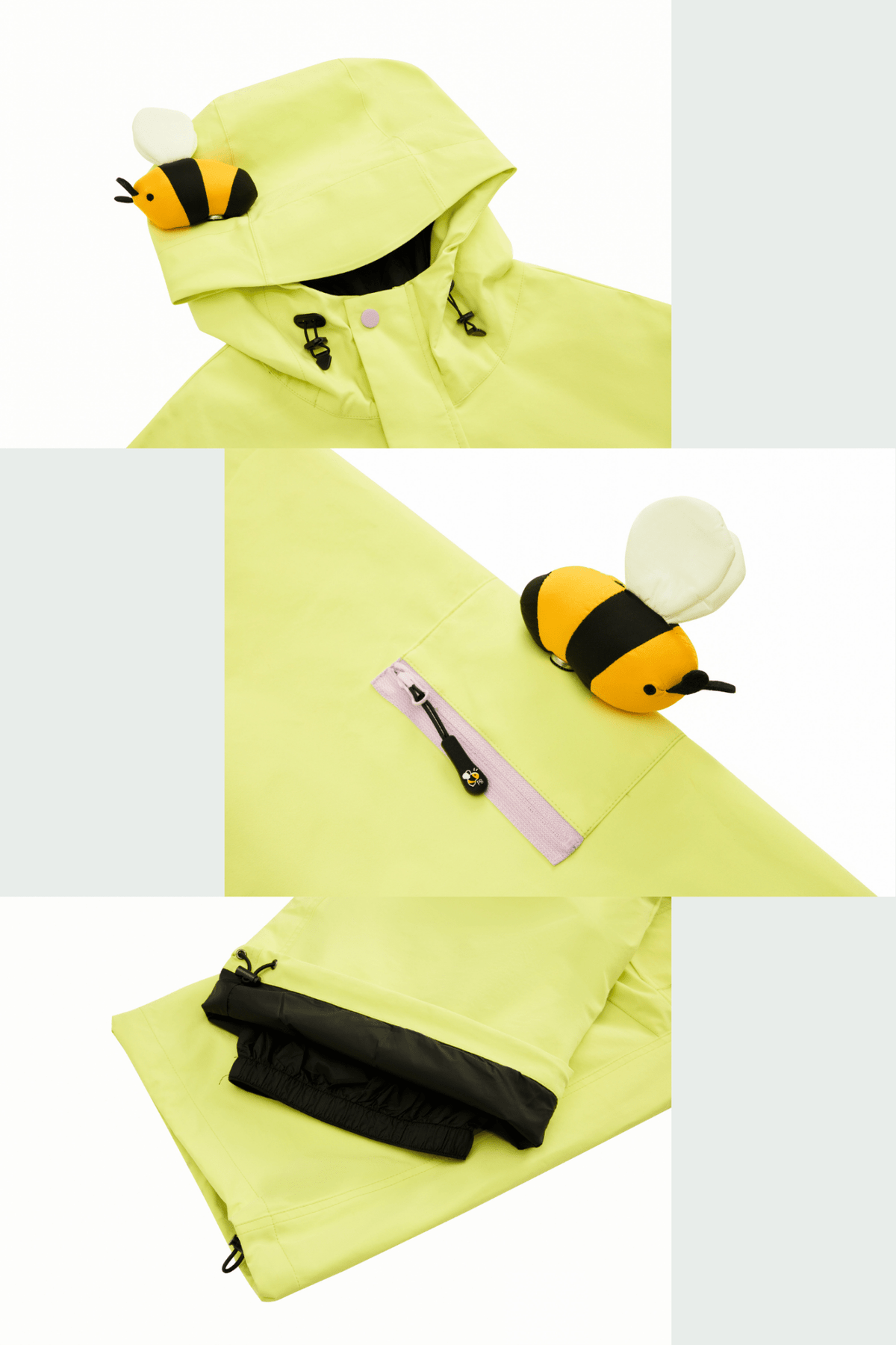Positibeety 3L Detachable Bee Snow Jacket