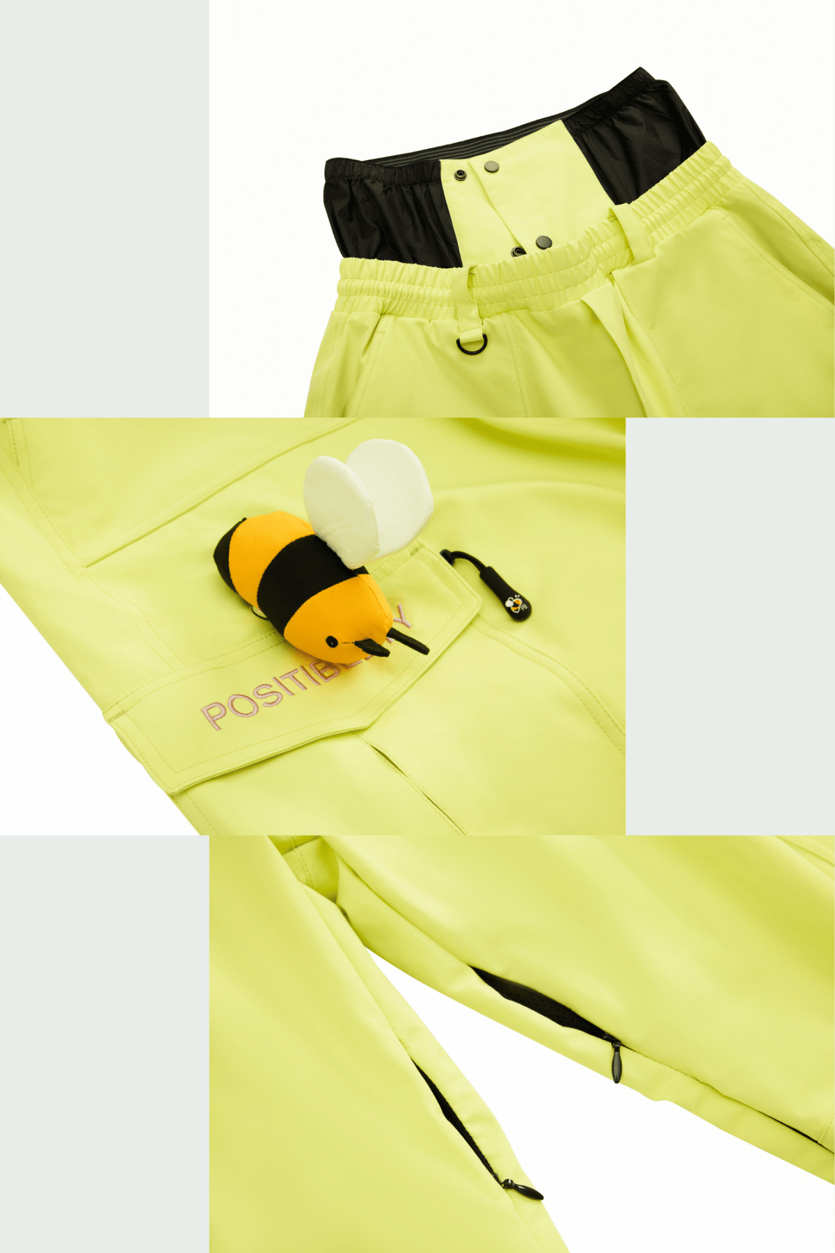 Positibeety 3L Detachable Bee Snow Pants