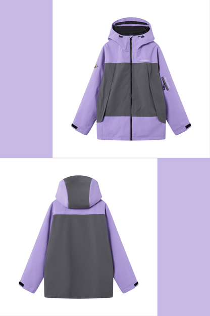 Positibeety 3L Purple Ski Snowboard Jacket