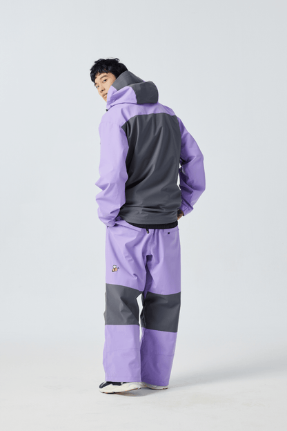 Positibeety 3L Purple Ski Snowboard Jacket