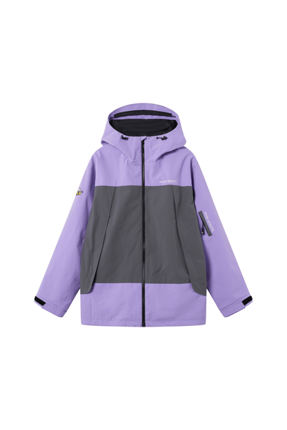 Positibeety 3L Purple Ski Snowboard Jacket