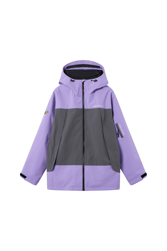 Positibeety 3L Purple Ski Snowboard Jacket