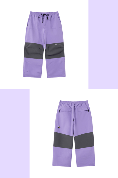 Positibeety 3L Purple Ski Snowboard Jacket and Pants Set