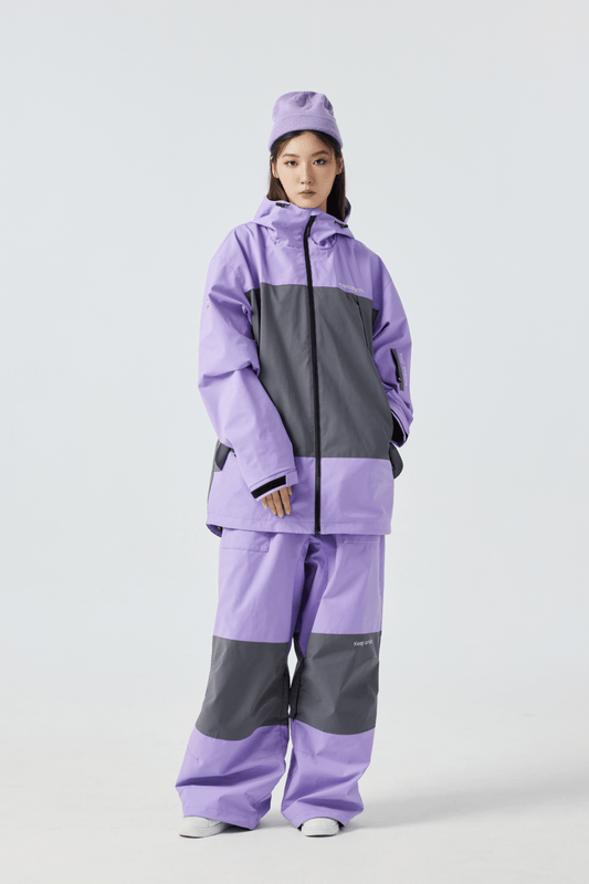 Positibeety 3L Purple Ski Snowboard Pants