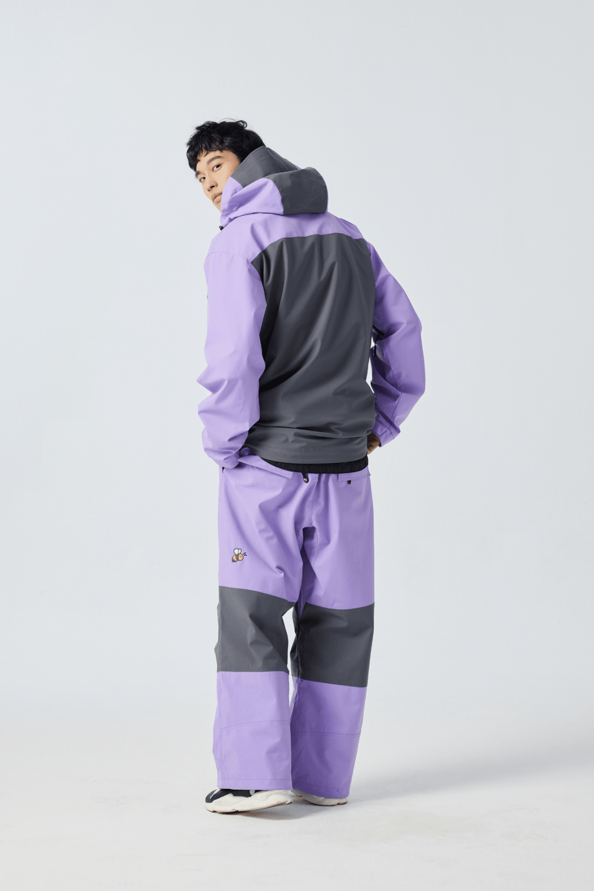 Positibeety 3L Purple Ski Snowboard Pants