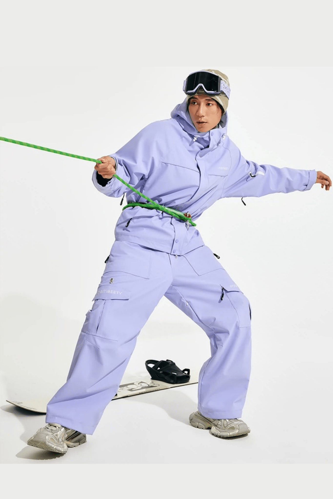 Positibeety Women's 3L Detachable Bee Ski Snowboard Jacket and Pants Set
