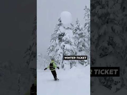 Winter Ticket 3L Freestyle Oversize Fluorescent Yellow Ski Jacket
