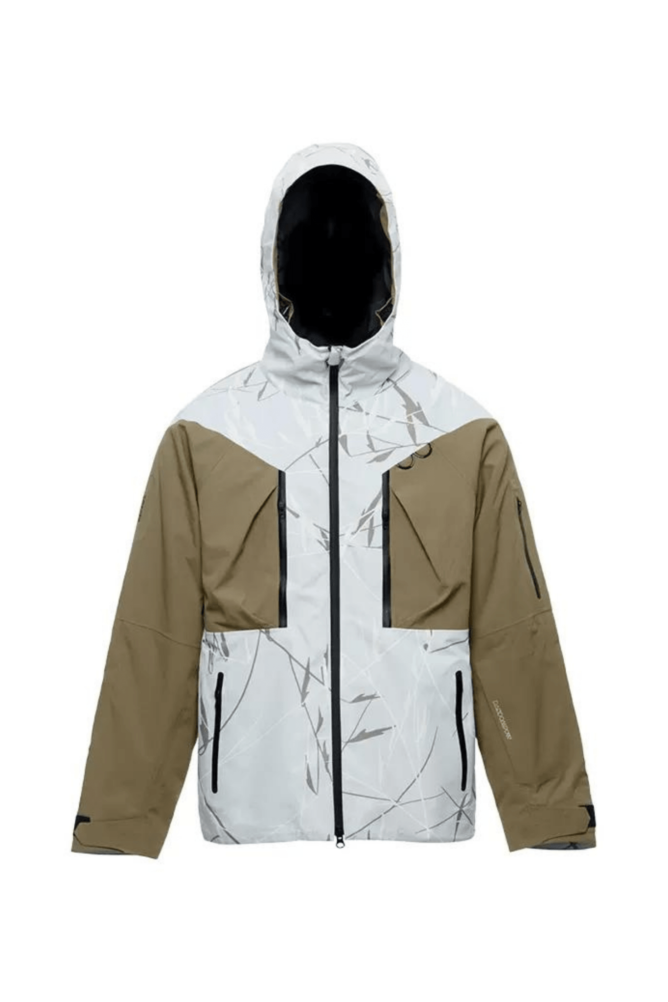 RandomPow Bamboo Pattern Ski Snowboard Jacket and Pants Set