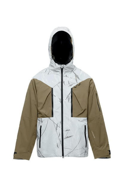 RandomPow Bamboo Pattern Ski Snowboard Jacket and Pants Set