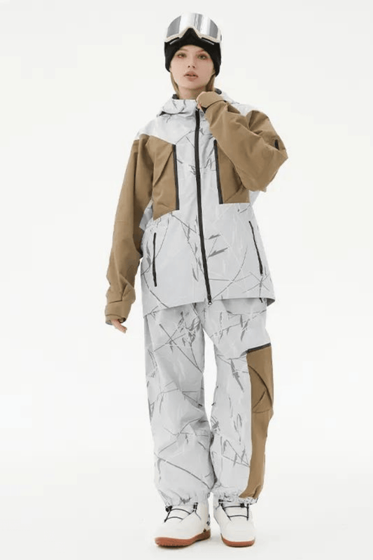RandomPow Bamboo Pattern Snow Jacket