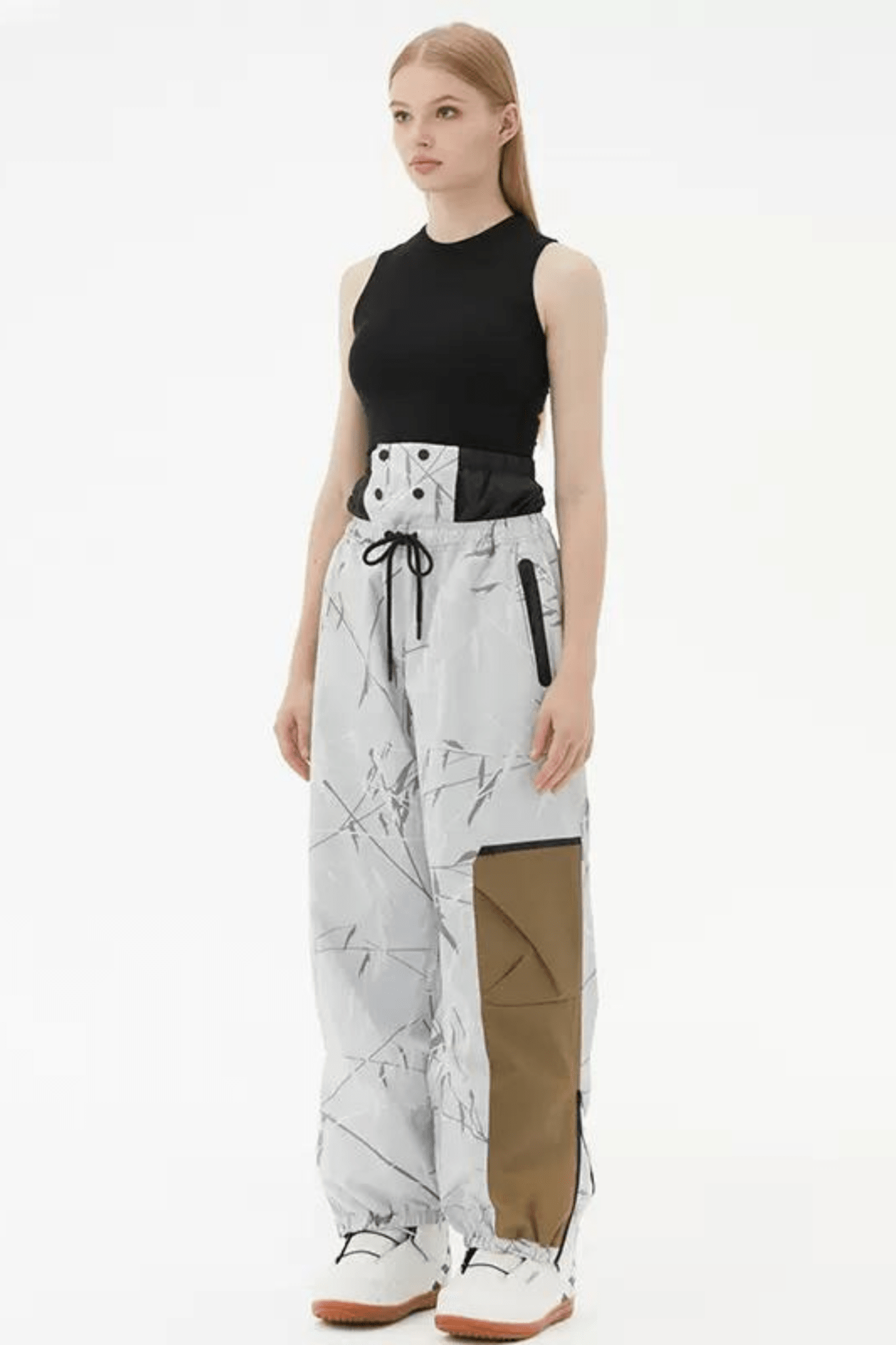 RandomPow Bamboo Pattern Snow Pants