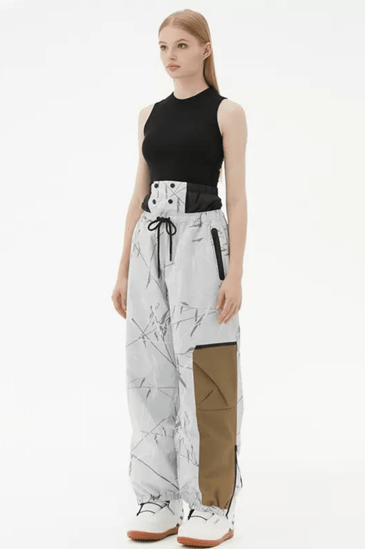 RandomPow Bamboo Pattern Snow Pants