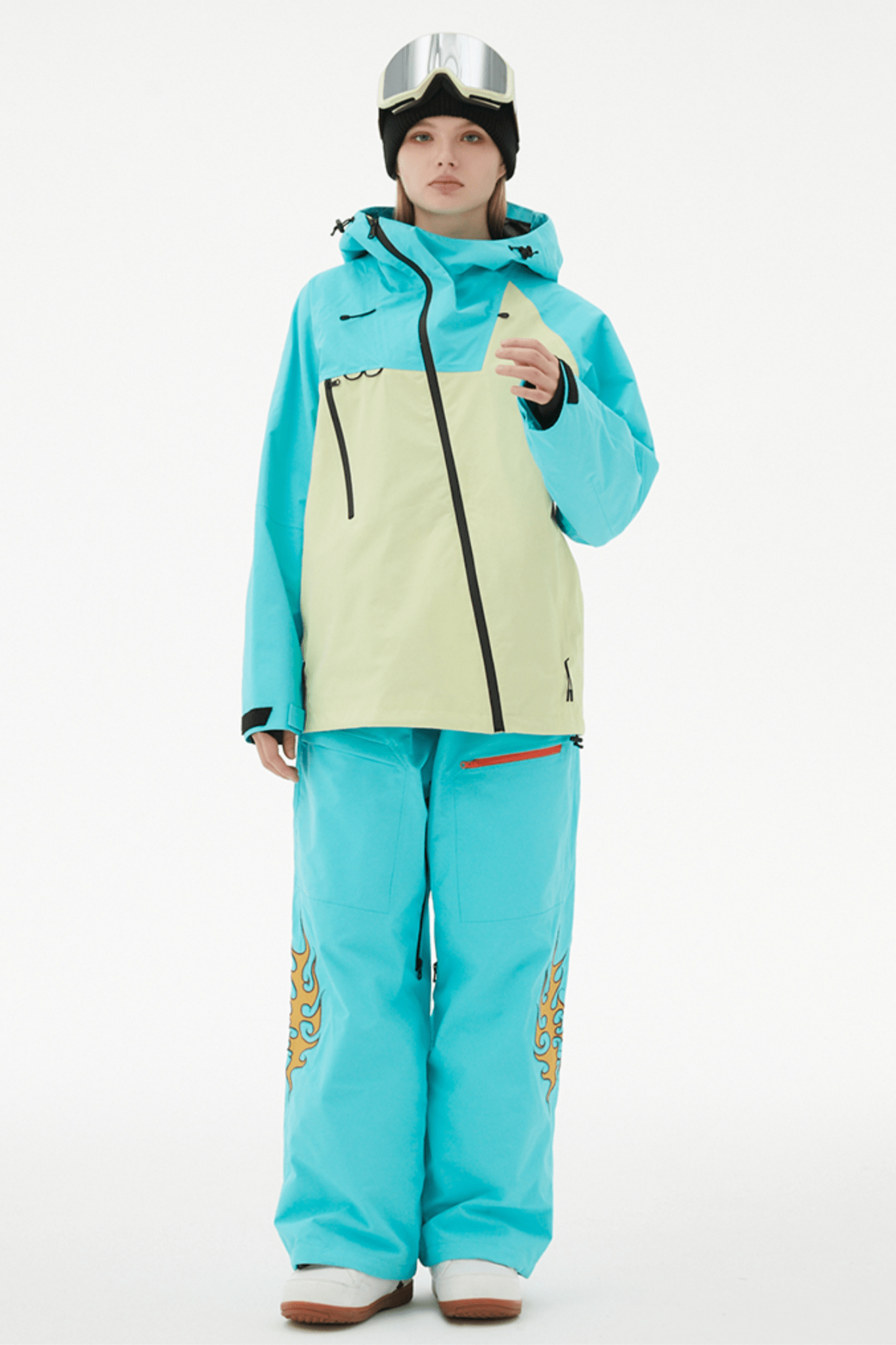RandomPow Embroidery Ski Snowboard Pants