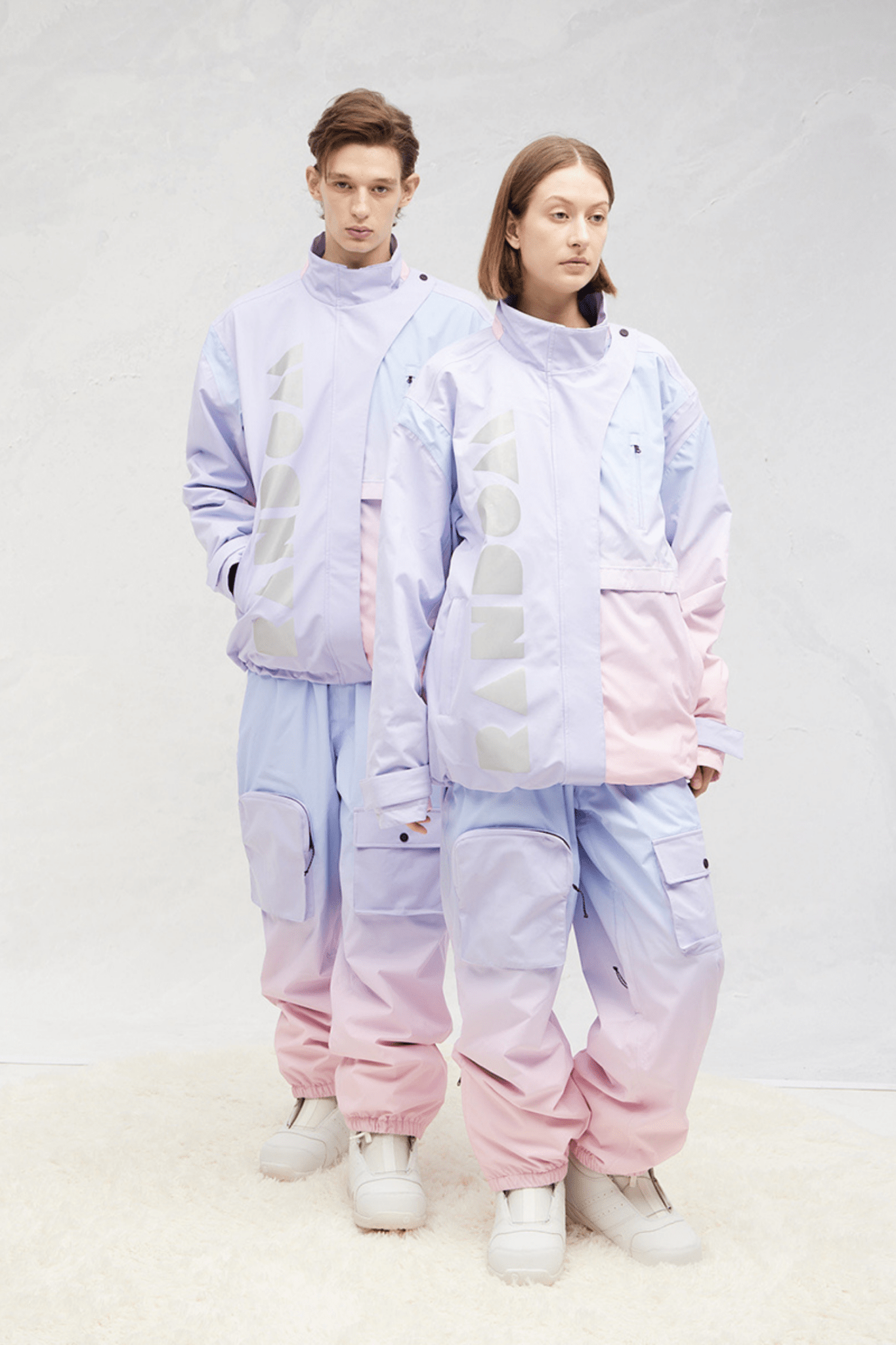 RandomPow Gradient Pink Snow Pants