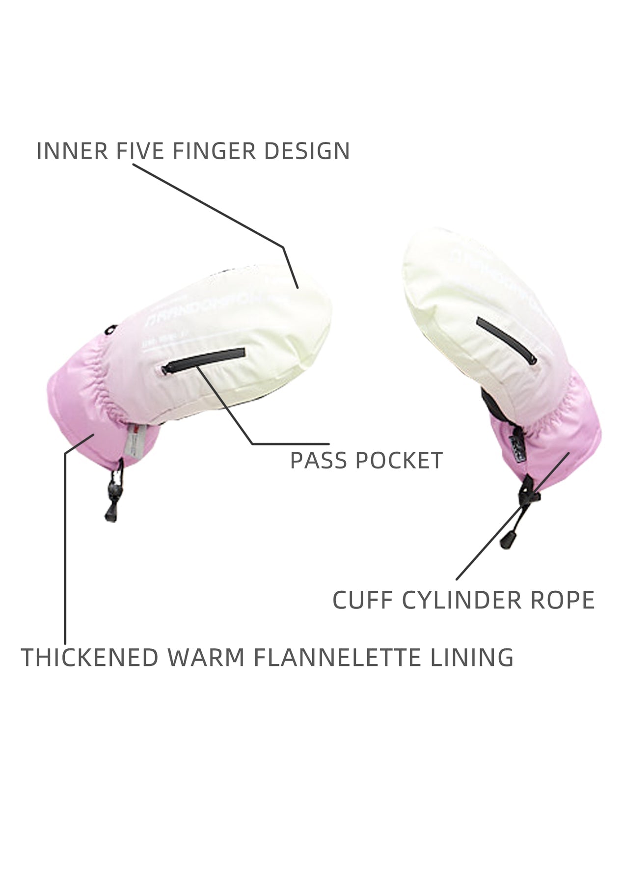 RandomPow Gradient Ski Snowboard Gloves