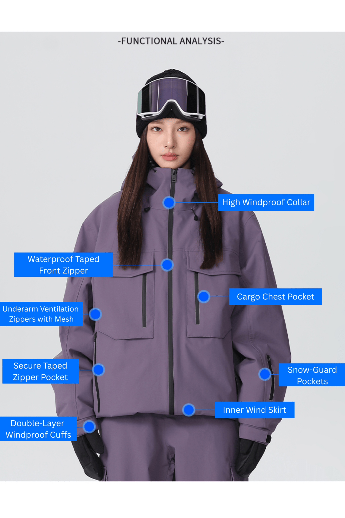 SEARIPE Classic 3L Snow Jacket - Unisex