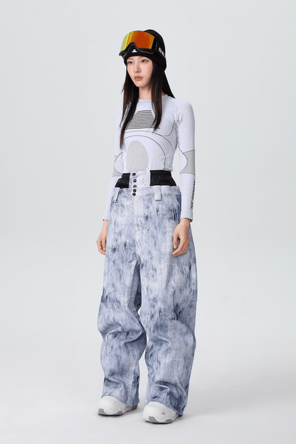 SEARIPE Loose-Fit Denim Snow Jacket and Pants Set Unisex