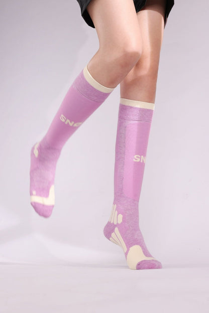 SNOSNO Women's Wool Ski Socks