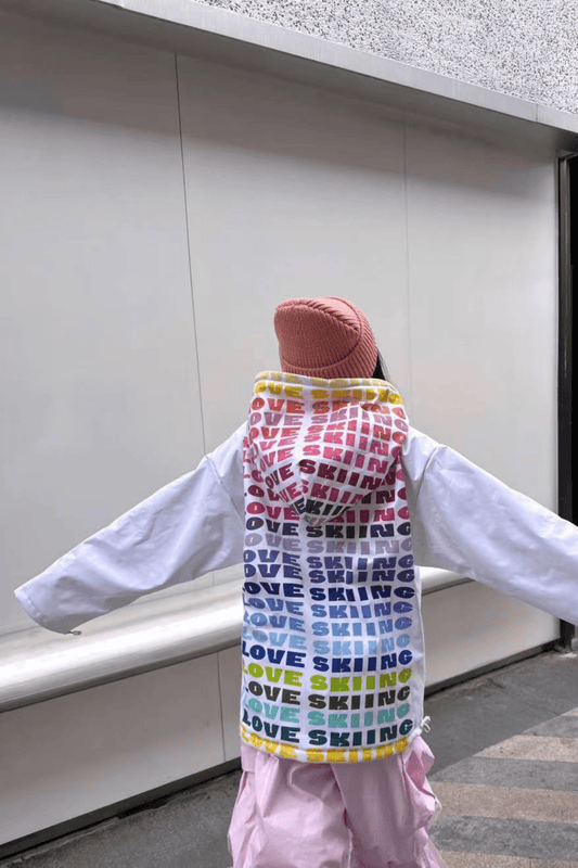 SwagLi Unisex Rainbow Snow Hoodie