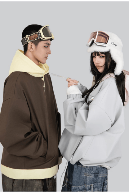 Swagli Wildflower Crew Ski Snowboard Pullover Jacket
