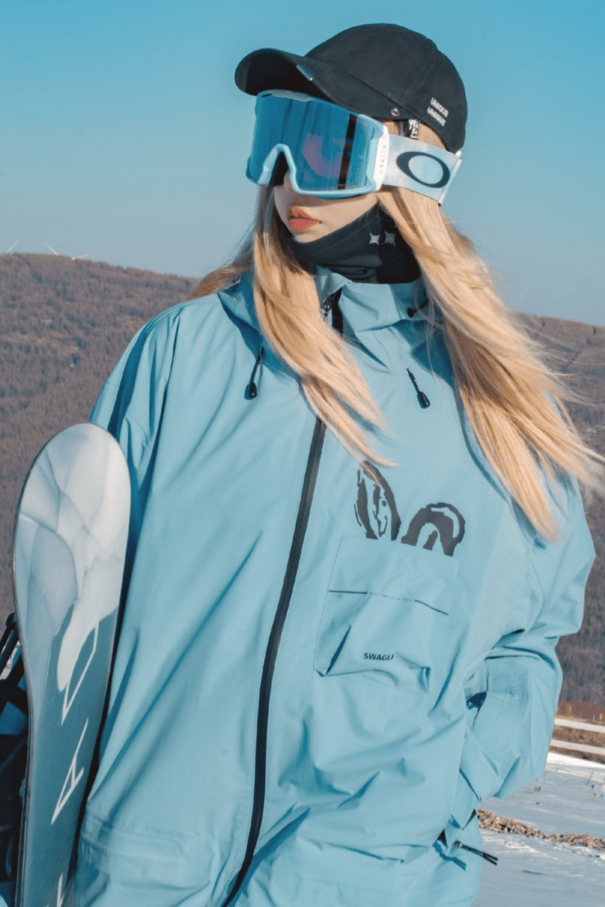 SwagLi Women's Blizzard Bunny Snow Jacket and Pants Set
