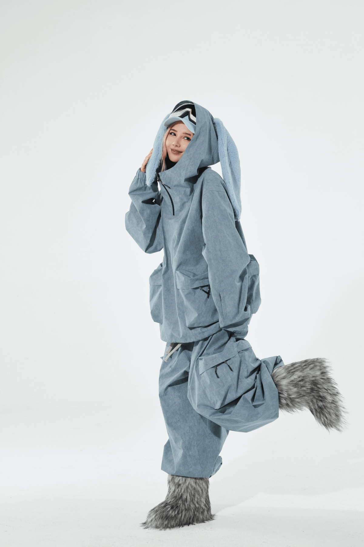 SwagLi Women's Busy Bunny Jacket and Pants Set