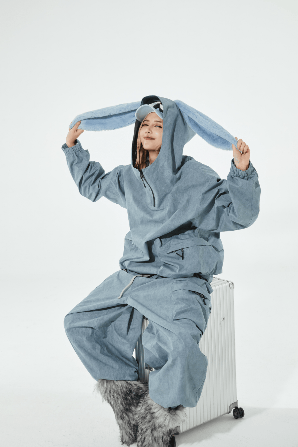 SwagLi Women's Busy Bunny Jacket and Pants Set