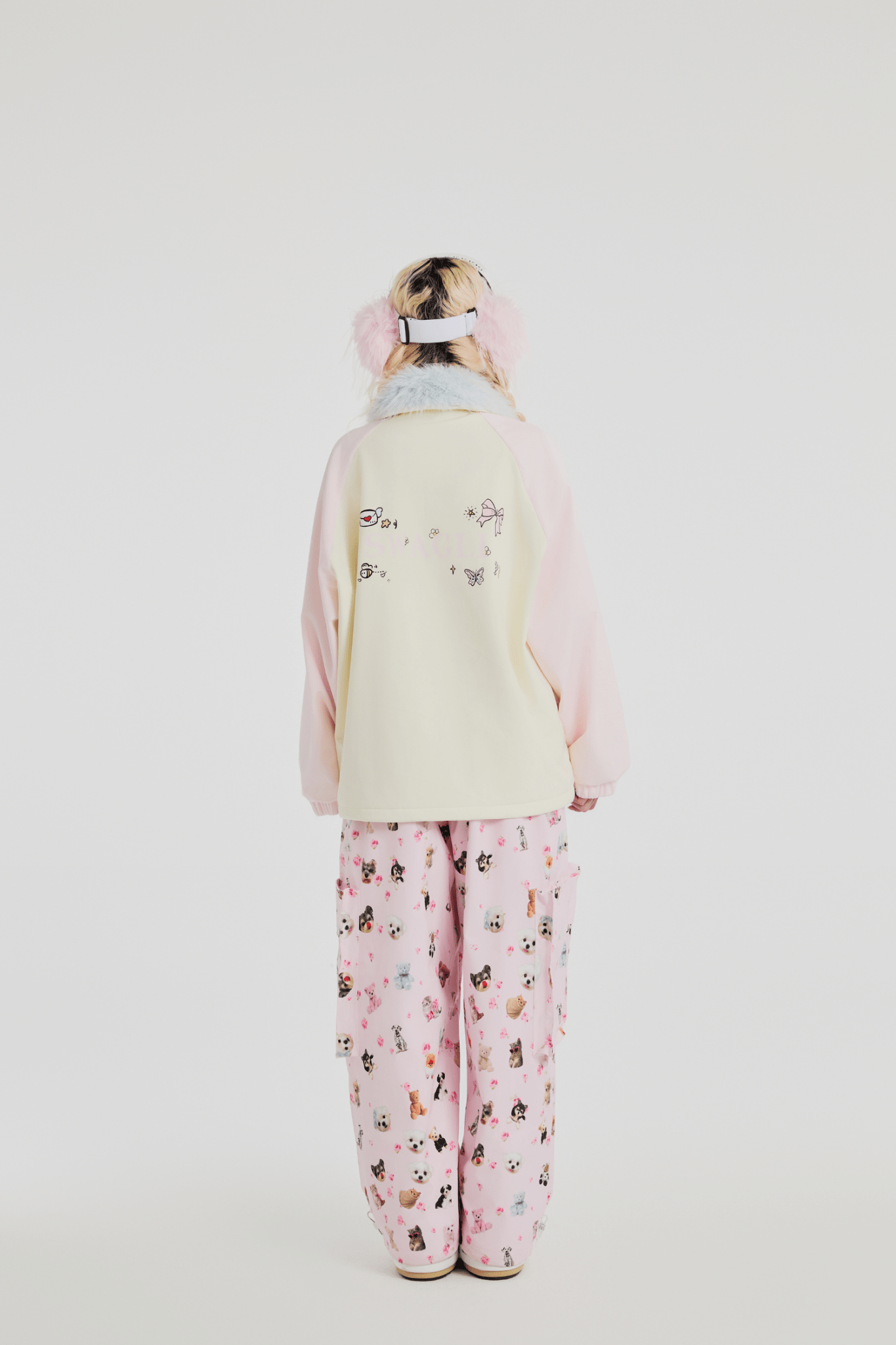 SwagLi Women's Cat-and-Seek Ski Hoodie