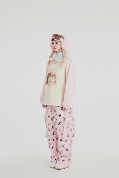 SwagLi Women's Cat-and-Seek Ski Hoodie