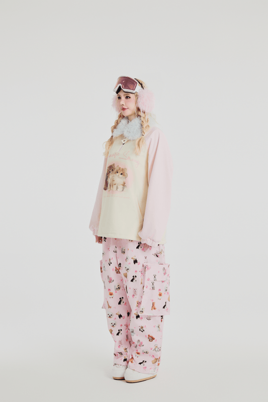 SwagLi Women's Cat-and-Seek Ski Hoodie