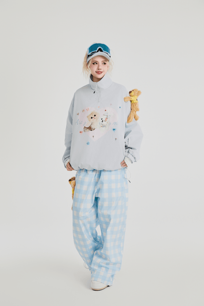 SwagLi Women's Classic Plaid Snow Pants