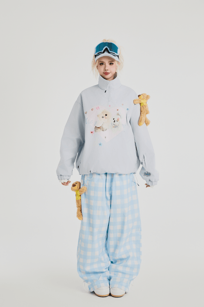 SwagLi Women's Classic Plaid Snow Pants