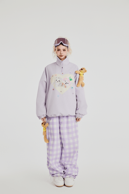 SwagLi Women's Classic Plaid Snow Pants