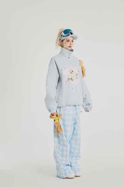 SwagLi Women's Classic Plaid Snow Pants