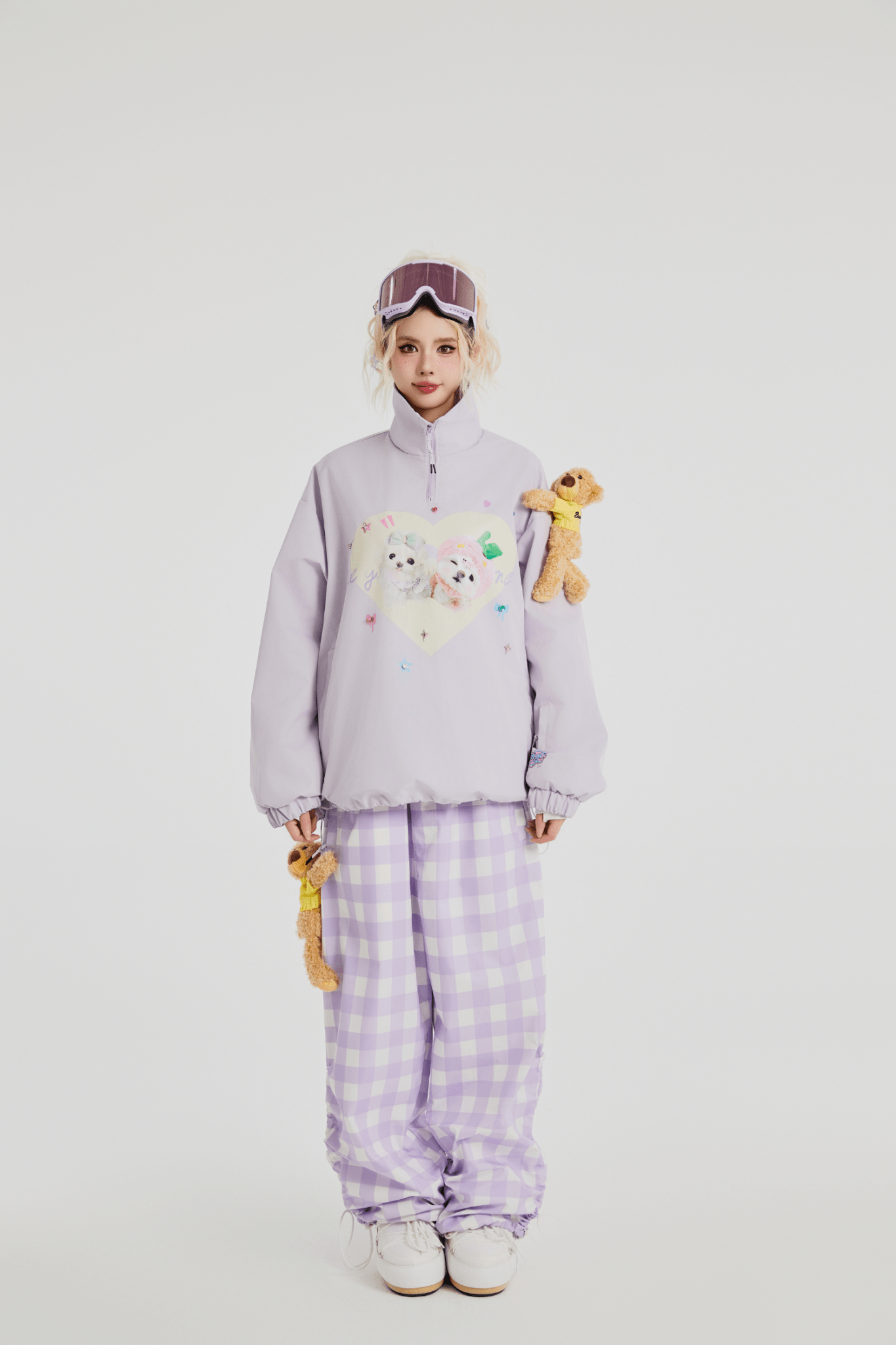SwagLi Women's Pet Companion Ski Hoodie