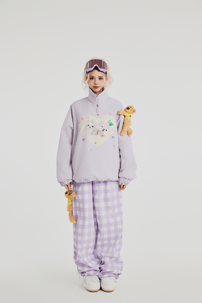SwagLi Women's Pet Companion Ski Hoodie